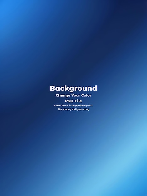 PSD Abstract blauer Gradient-Hintergrund leere blaue Textur