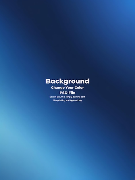 PSD Abstract blauer Gradient-Hintergrund leere blaue Textur