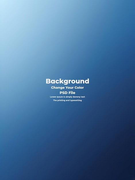 PSD Abstract blauer Gradient-Hintergrund leere blaue Textur
