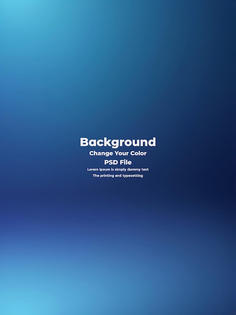 PSD Abstract blauer Gradient-Hintergrund leere blaue Textur