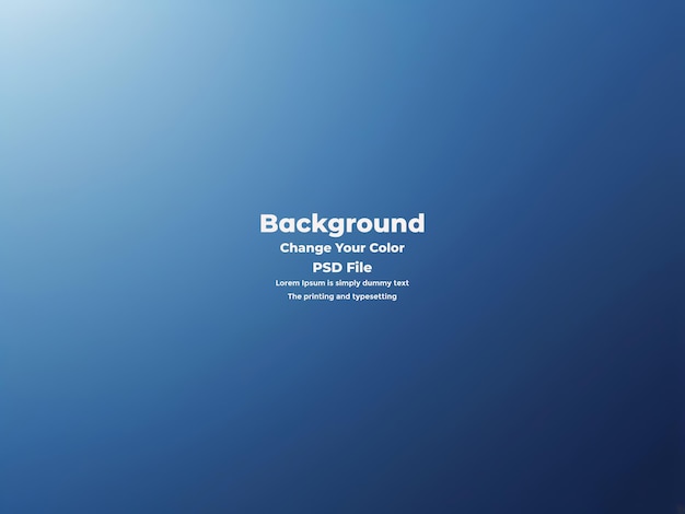 PSD Abstract blauer Gradient-Hintergrund leere blaue Textur