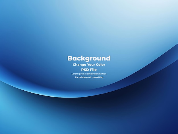 PSD Abstract blauer Gradient-Hintergrund leere blaue Textur