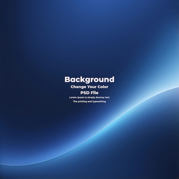 PSD Abstract blauer Gradient-Hintergrund leere blaue Textur