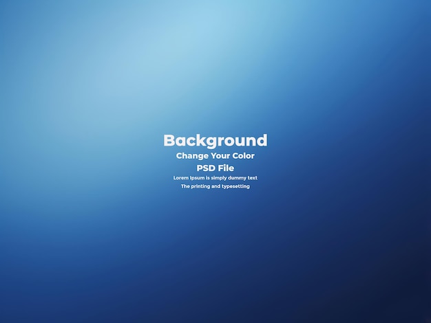 PSD Abstract blauer Gradient-Hintergrund leere blaue Textur