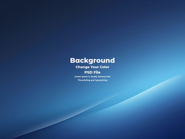 PSD Abstract blauer Gradient-Hintergrund leere blaue Textur