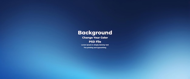 PSD Abstract blauer Gradient-Hintergrund leere blaue Textur
