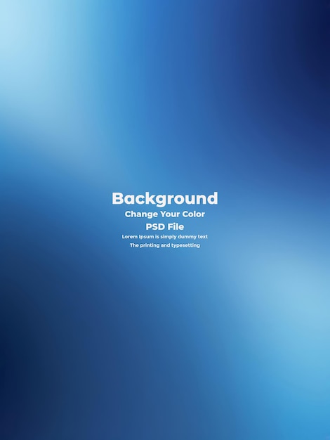 PSD Abstract blauer Gradient-Hintergrund leere blaue Textur