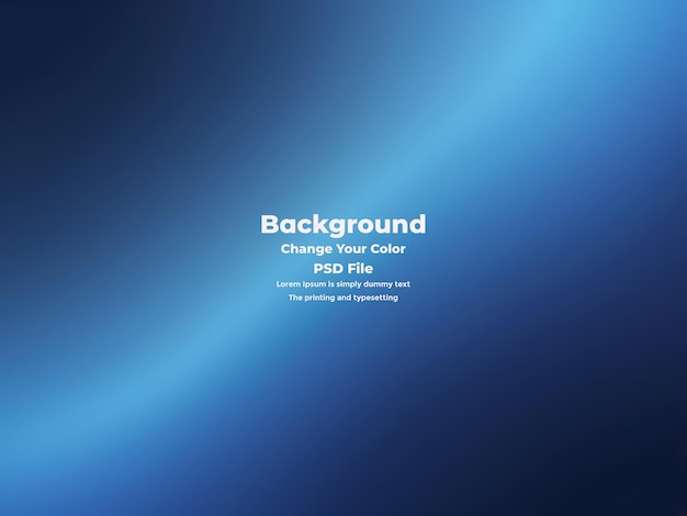 PSD Abstract blauer Gradient-Hintergrund leere blaue Textur