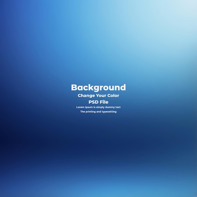 PSD Abstract blauer Gradient-Hintergrund leere blaue Textur