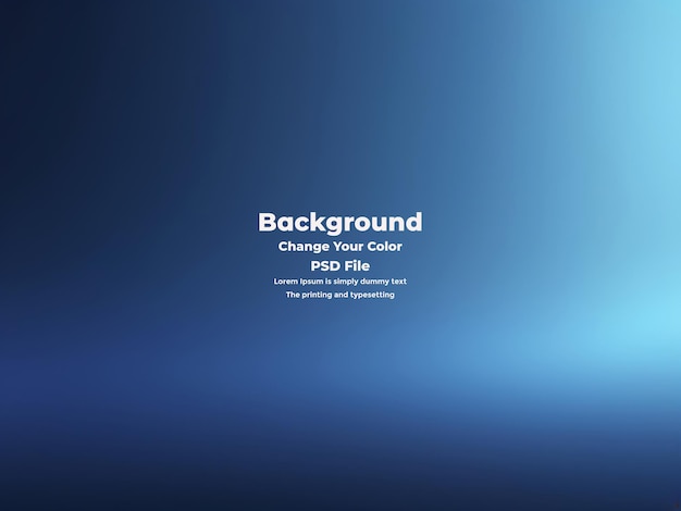 PSD Abstract blauer Gradient-Hintergrund leere blaue Textur