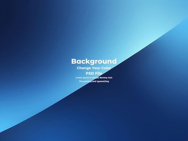 PSD Abstract blauer Gradient-Hintergrund leere blaue Textur