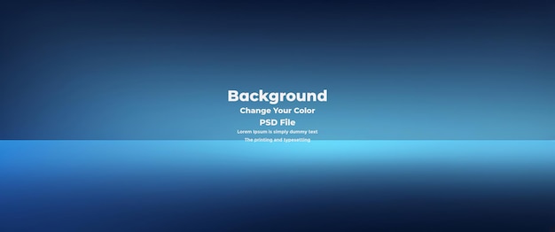 PSD Abstract blauer Gradient-Hintergrund leere blaue Textur