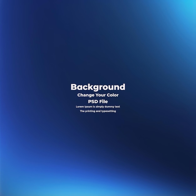 PSD Abstract blauer Gradient-Hintergrund leere blaue Textur