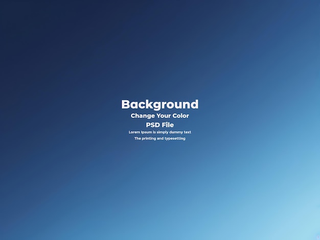 PSD Abstract blauer Gradient-Hintergrund leere blaue Textur