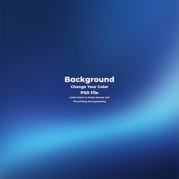 PSD Abstract blauer Gradient-Hintergrund leere blaue Textur