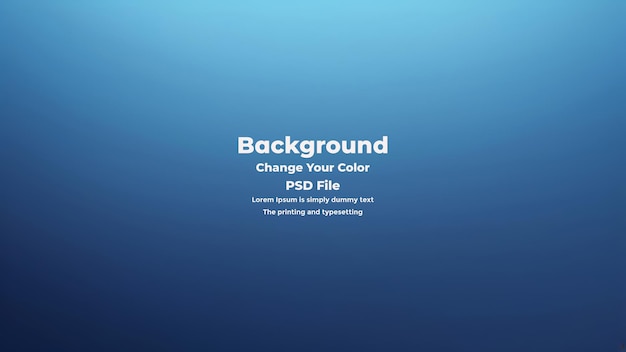 PSD Abstract blauer Gradient-Hintergrund leere blaue Textur