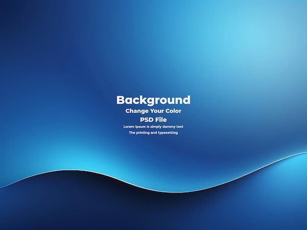 PSD Abstract blauer Gradient-Hintergrund leere blaue Textur