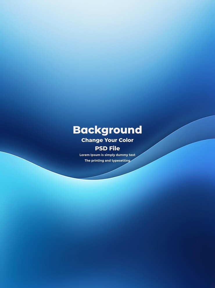 PSD psd abstract blauer gradient-hintergrund leere blaue textur