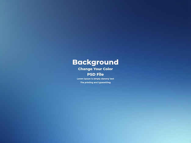 PSD Abstract blauer Gradient-Hintergrund leere blaue Textur