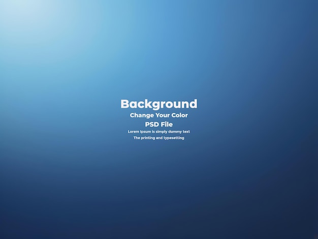 PSD Abstract blauer Gradient-Hintergrund leere blaue Textur