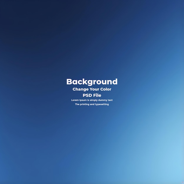 PSD Abstract blauer Gradient-Hintergrund leere blaue Textur
