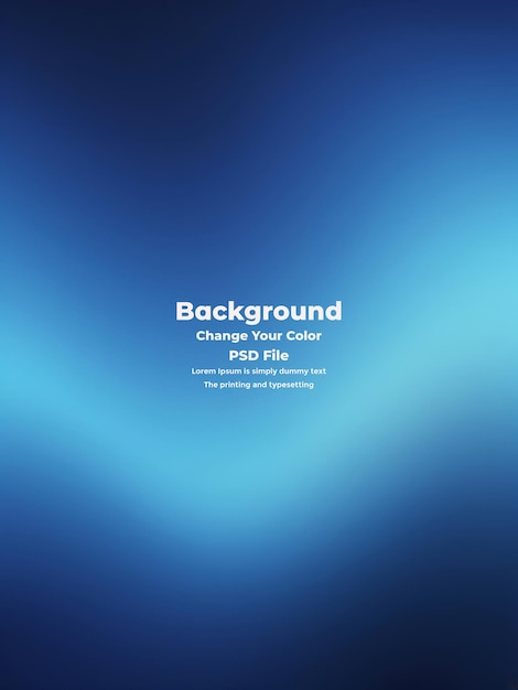 PSD Abstract blauer Gradient-Hintergrund leere blaue Textur