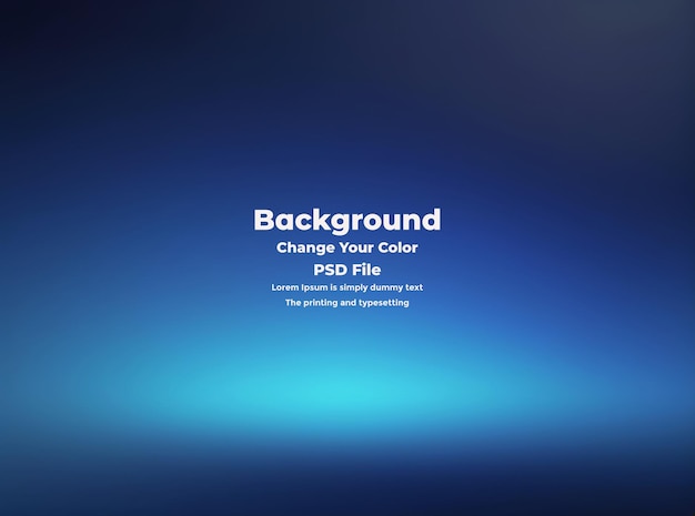 PSD Abstract blauer Gradient-Hintergrund leere blaue Textur