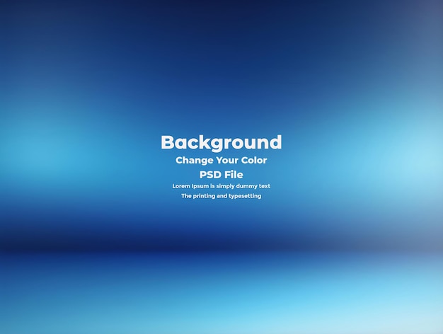 PSD Abstract blauer Gradient-Hintergrund leere blaue Textur