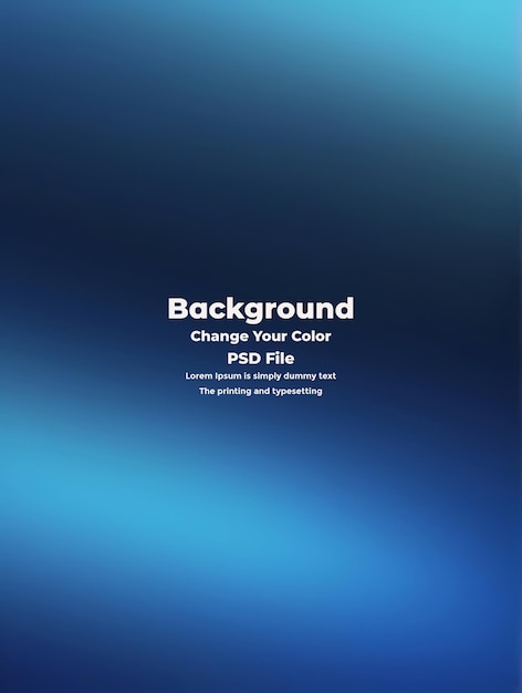 PSD Abstract blauer Gradient-Hintergrund leere blaue Textur
