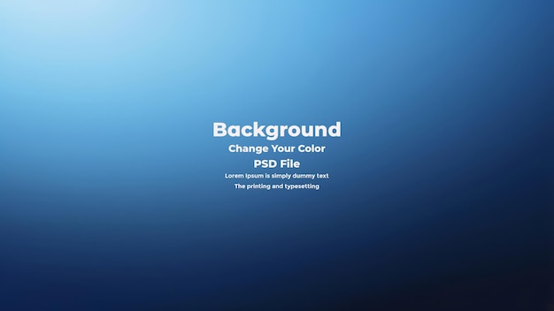 PSD Abstract blauer Gradient-Hintergrund leere blaue Textur