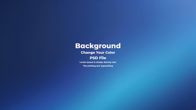 PSD Abstract blauer Gradient-Hintergrund leere blaue Textur