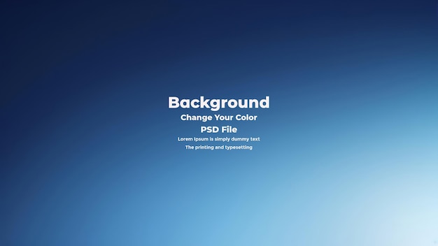 PSD Abstract blauer Gradient-Hintergrund leere blaue Textur
