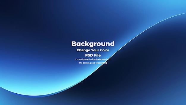 PSD Abstract blauer Gradient-Hintergrund leere blaue Textur