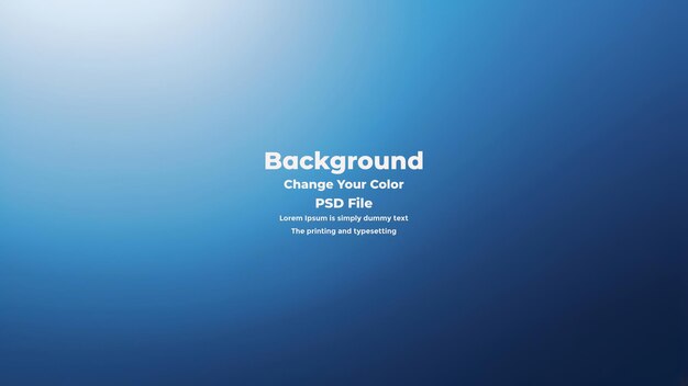PSD Abstract blauer Gradient-Hintergrund leere blaue Textur