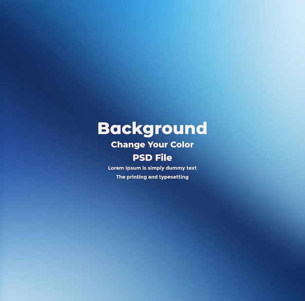 PSD Abstract blauer Gradient-Hintergrund leere blaue Textur