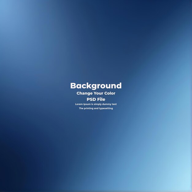 PSD Abstract blauer Gradient-Hintergrund leere blaue Textur