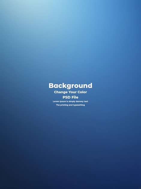 PSD Abstract blauer Gradient-Hintergrund leere blaue Textur