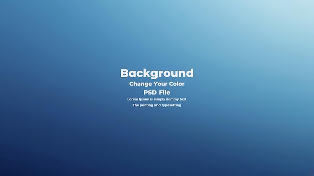 PSD Abstract blauer Gradient-Hintergrund leere blaue Textur