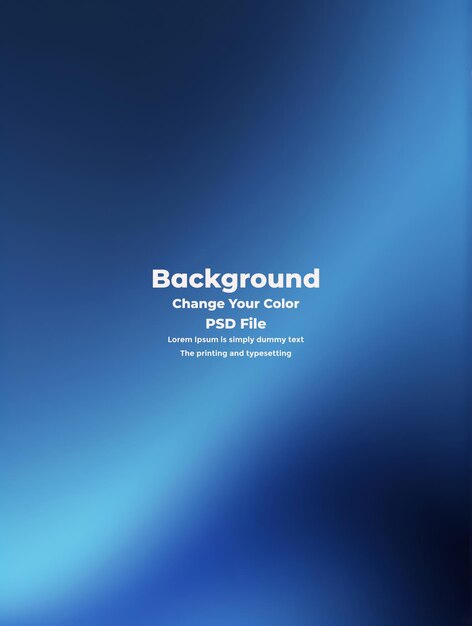 PSD Abstract blauer Gradient-Hintergrund leere blaue Textur