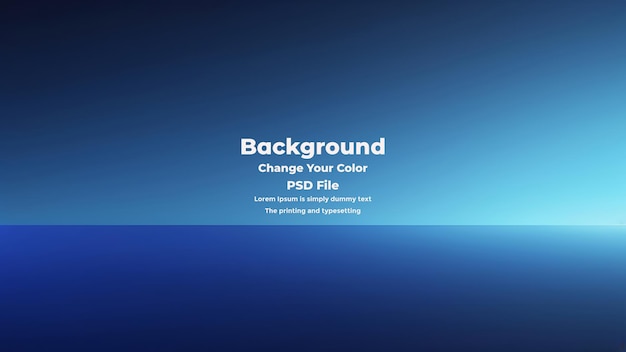 PSD Abstract blauer Gradient-Hintergrund leere blaue Textur