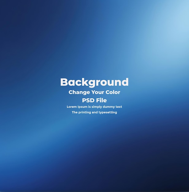 PSD Abstract blauer Gradient-Hintergrund leere blaue Textur