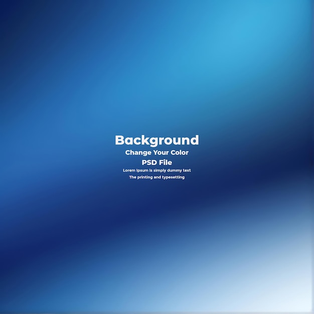 PSD Abstract blauer Gradient-Hintergrund leere blaue Textur