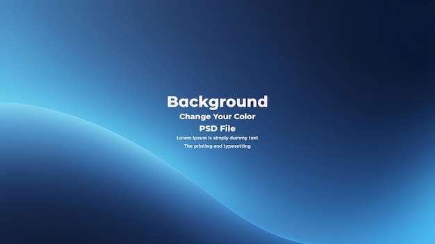 PSD Abstract blauer Gradient-Hintergrund leere blaue Textur