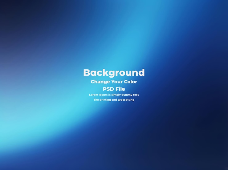 PSD psd abstract blauer gradient-hintergrund leere blaue textur