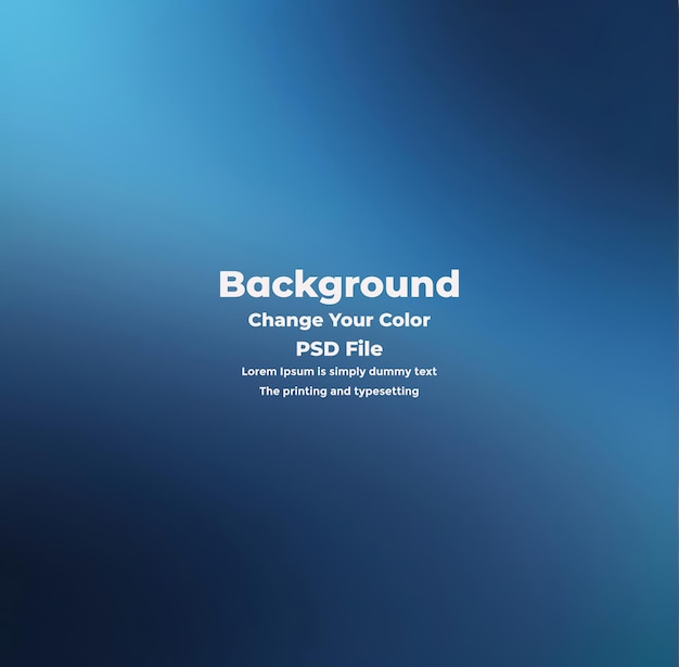 PSD Abstract blauer Gradient-Hintergrund leere blaue Textur