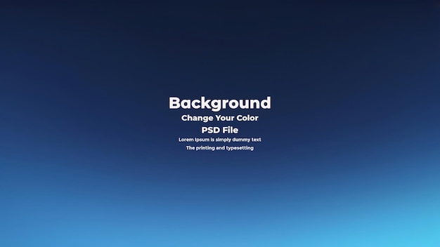 PSD Abstract blauer Gradient-Hintergrund leere blaue Textur