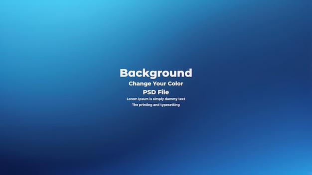 PSD Abstract blauer Gradient-Hintergrund leere blaue Textur