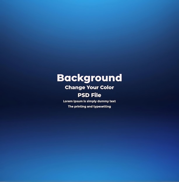 PSD Abstract blauer Gradient-Hintergrund leere blaue Textur