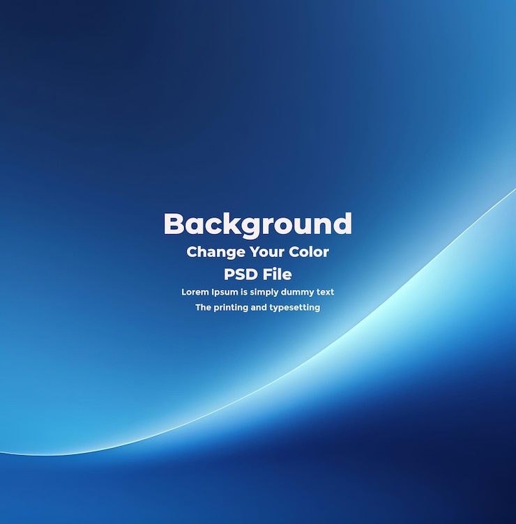 PSD psd abstract blauer gradient-hintergrund leere blaue textur