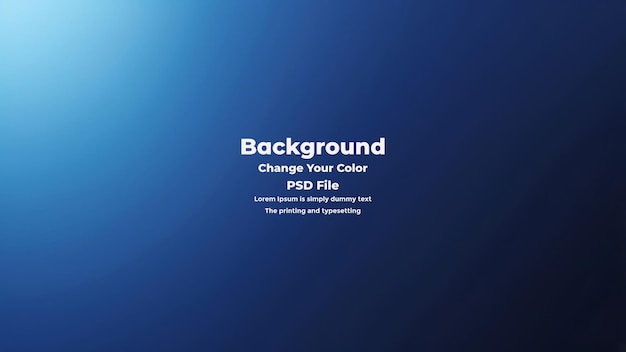 PSD Abstract blauer Gradient-Hintergrund leere blaue Textur